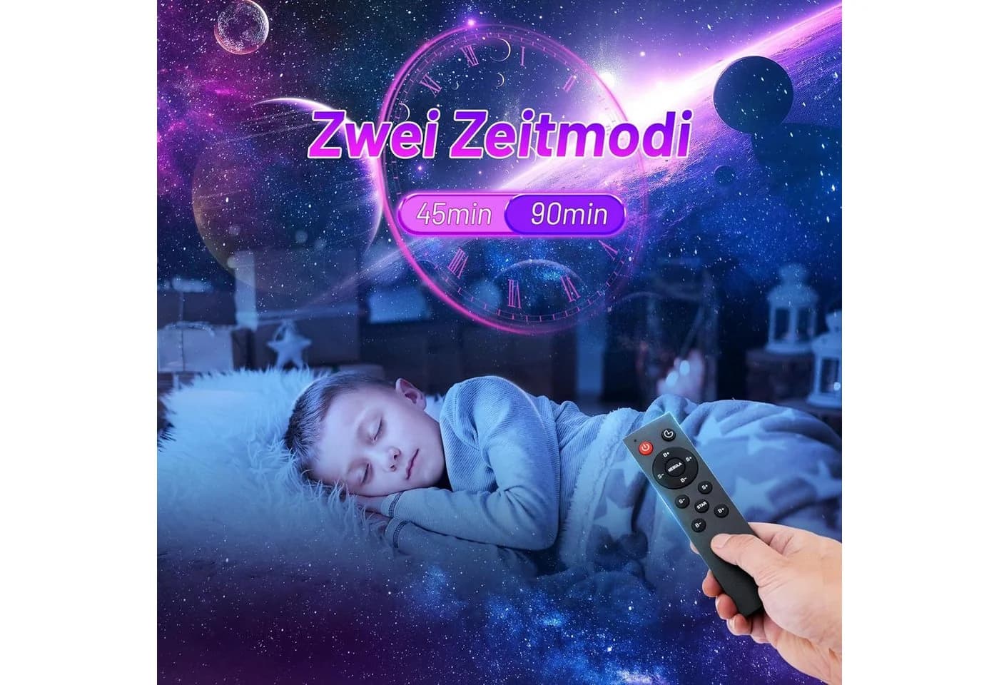 kowdom Nachtlicht Sternenhimmel Projektor Astronaut mit Fernbedienung und Timer - Bild 3
