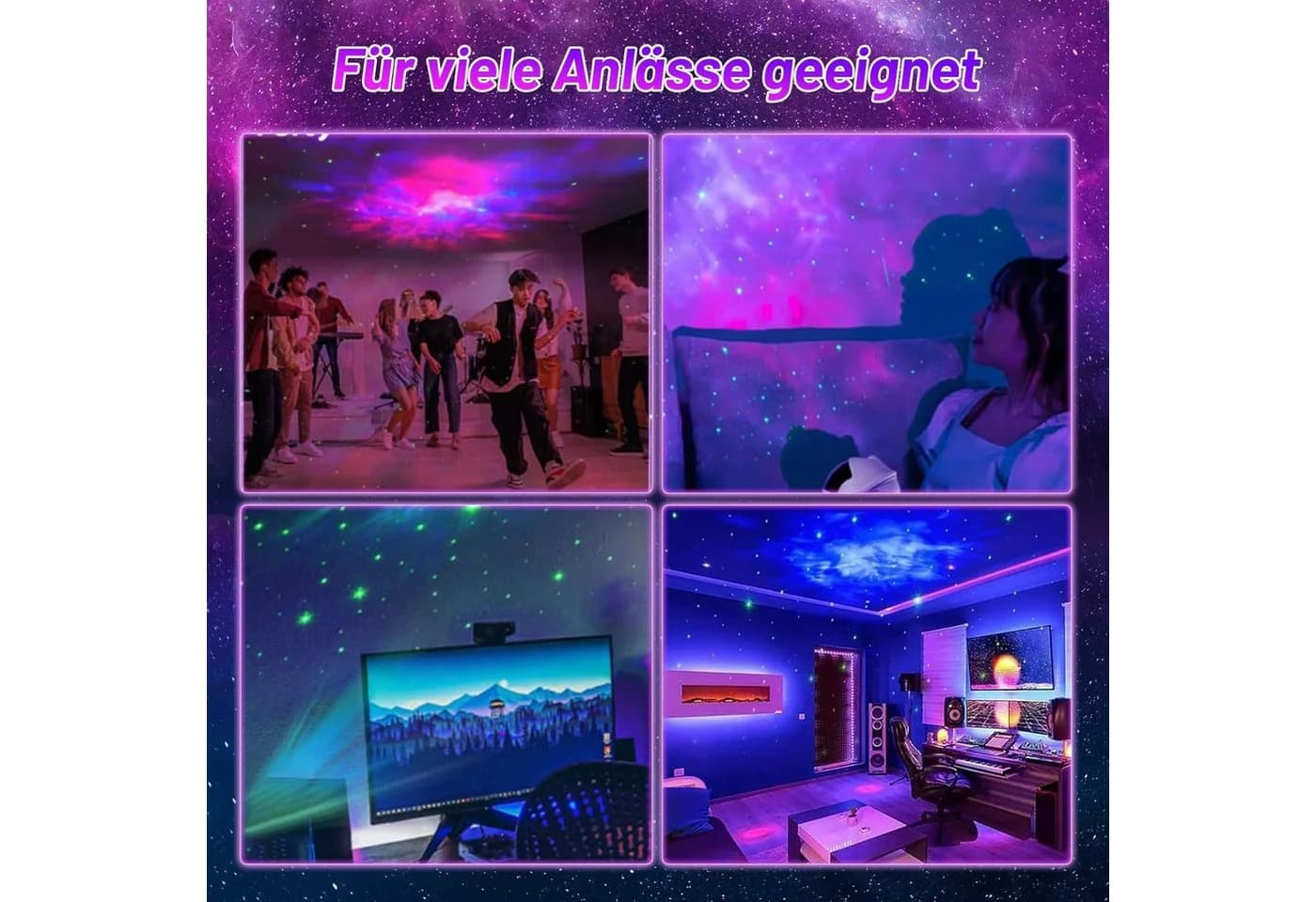 kowdom Nachtlicht Sternenhimmel Projektor Astronaut mit Fernbedienung und Timer - Bild 5