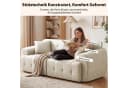 COMHOMA Ecksofa Beige Modular 2-Sitzer mit Kissen Bild 1