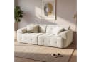 COMHOMA Ecksofa Beige Modular 2-Sitzer mit Kissen Bild 2