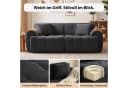COMHOMA Ecksofa Grau Modulares Sofa mit Kissen Bild 1