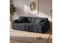 COMHOMA Ecksofa Grau Modulares Sofa mit Kissen Bild 2