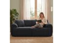 COMHOMA Ecksofa Grau Modulares Sofa mit Kissen Bild 5