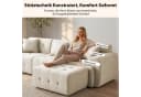 COMHOMA Ecksofa Beige Modulares Sofa mit Kissen Bild 5