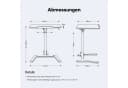 Musso Laptoptisch AnyDesk D7 Höhenverstellbar Klappbar Weiß Bild 1