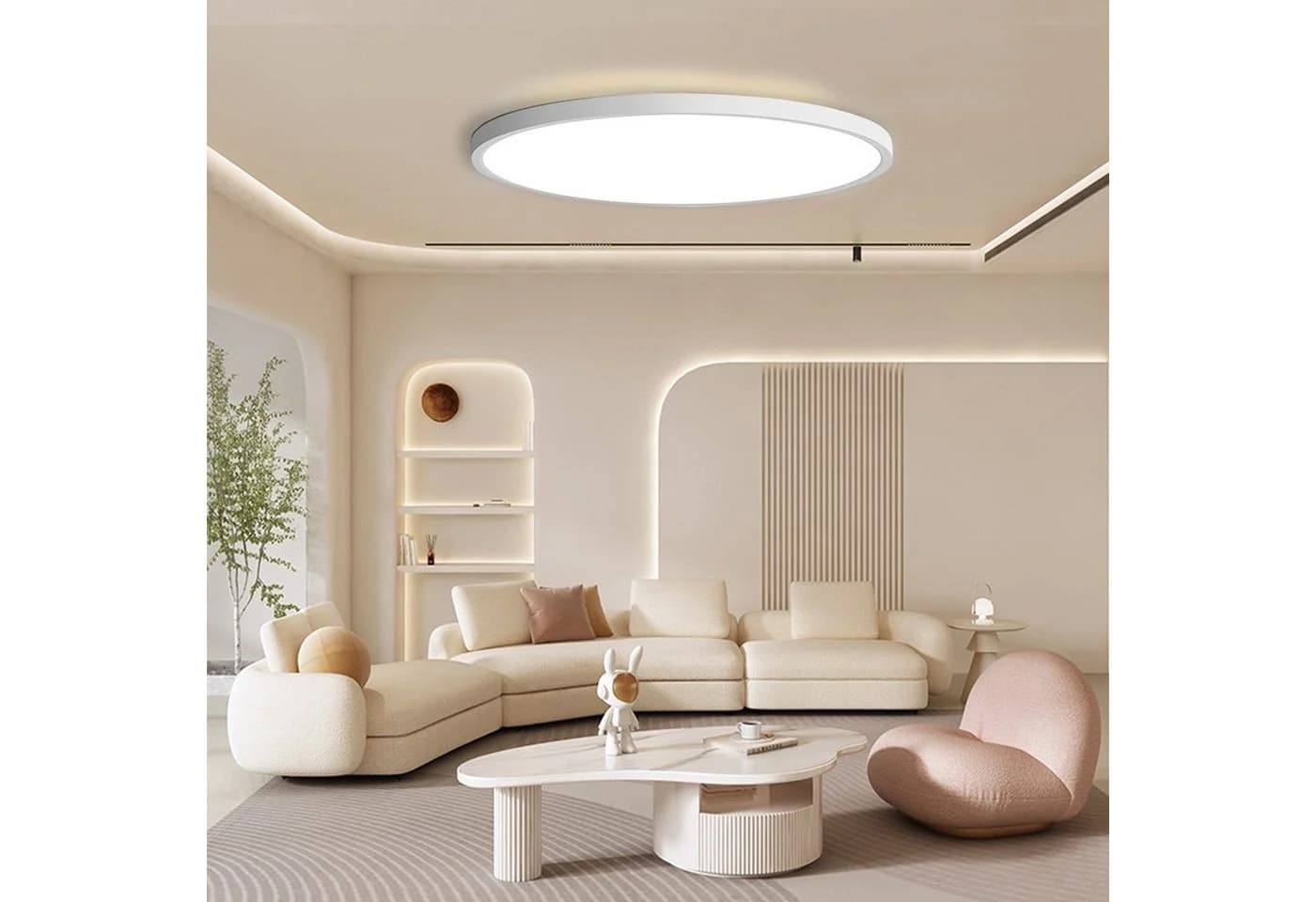 OYLCDI LED Deckenleuchte Dimmbar IP54 Ultradünn - Bild 4