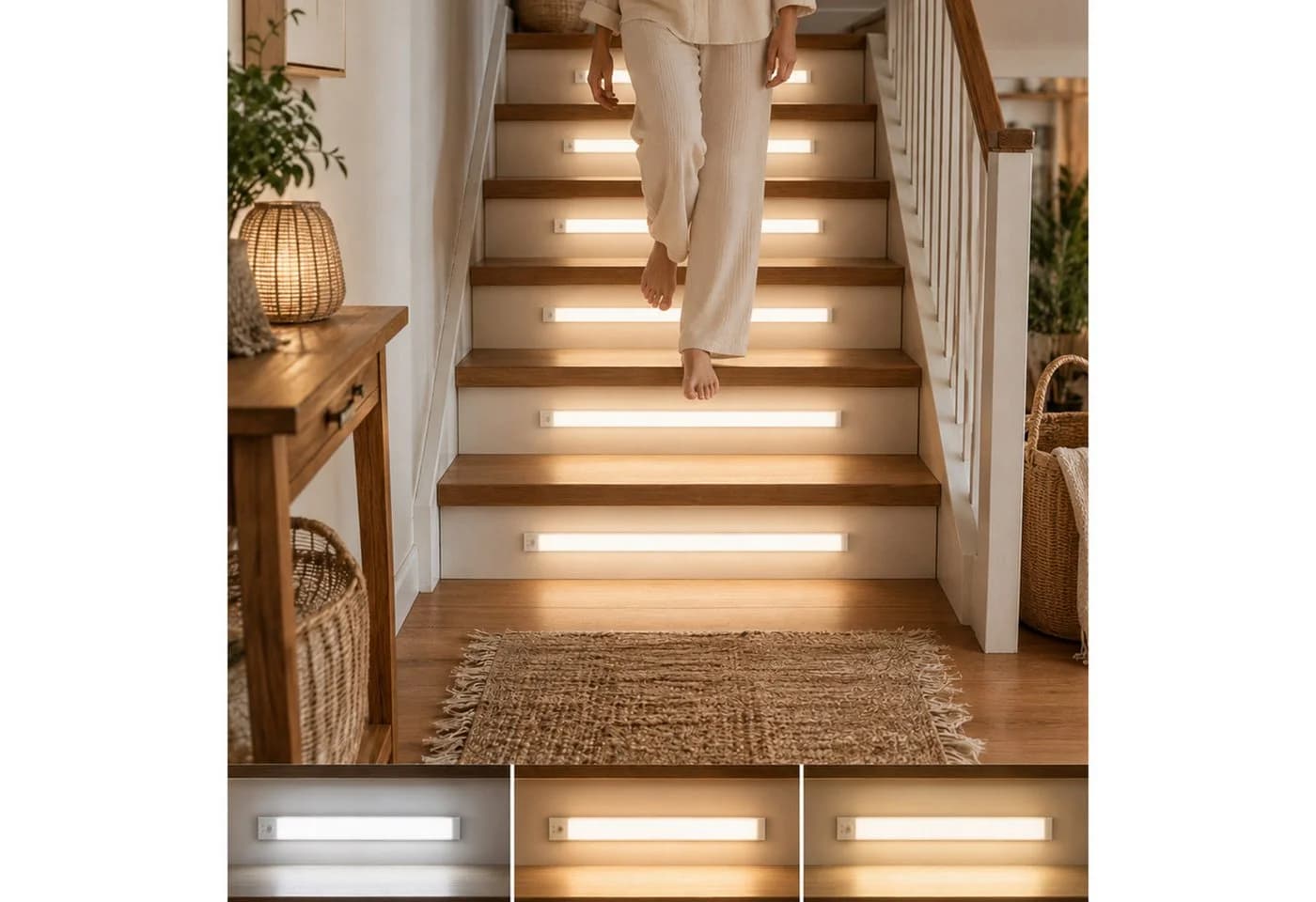 OYLCDI LED Unterbauleuchte mit Bewegungsmelder Silber - Bild 2