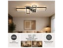 OYLCDI LED Deckenlampe Dimmbar Schwarz mit Fernbedienung Bild 4