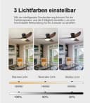 OYLCDI Deckenventilator LED Deckenleuchte Schwarz Bild 1