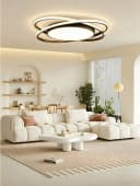 OYLCDI LED Deckenlampe Dimmbar Schwarz/Weiß Bild 5