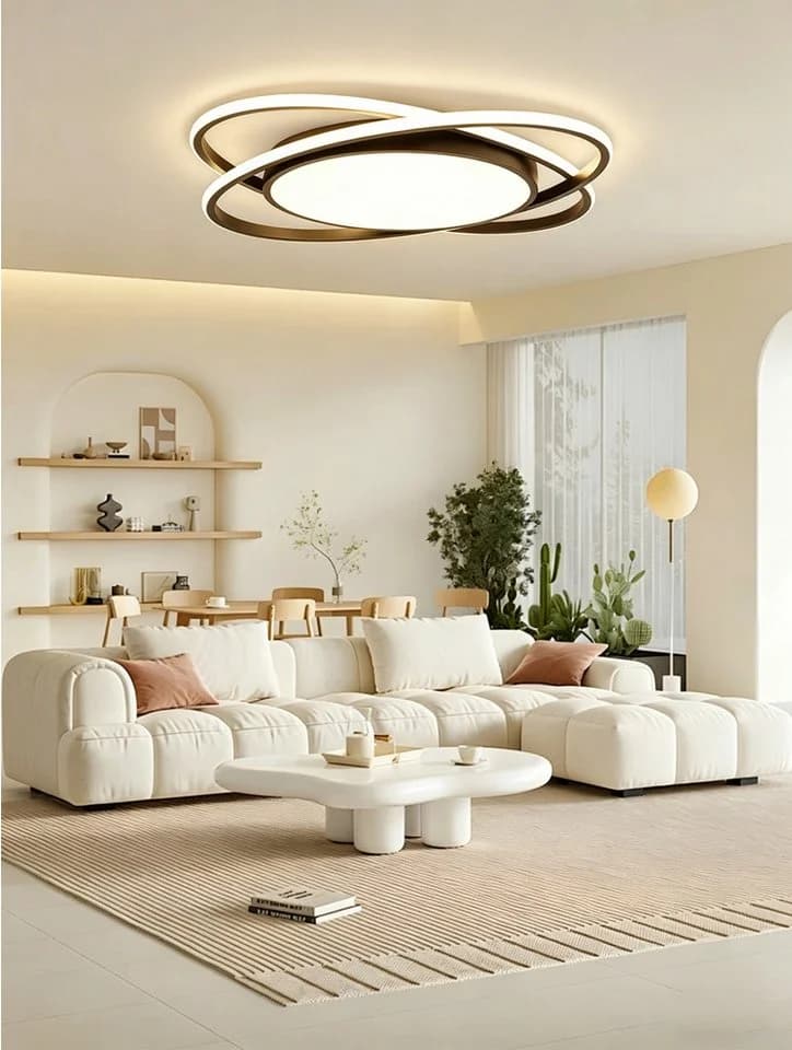 OYLCDI LED Deckenlampe Dimmbar Schwarz/Weiß - Bild 5