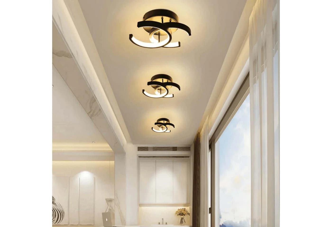 OYLCDI LED Deckenleuchte 22W 3 Farbtemperaturen Dimmbar Modern - Bild 4