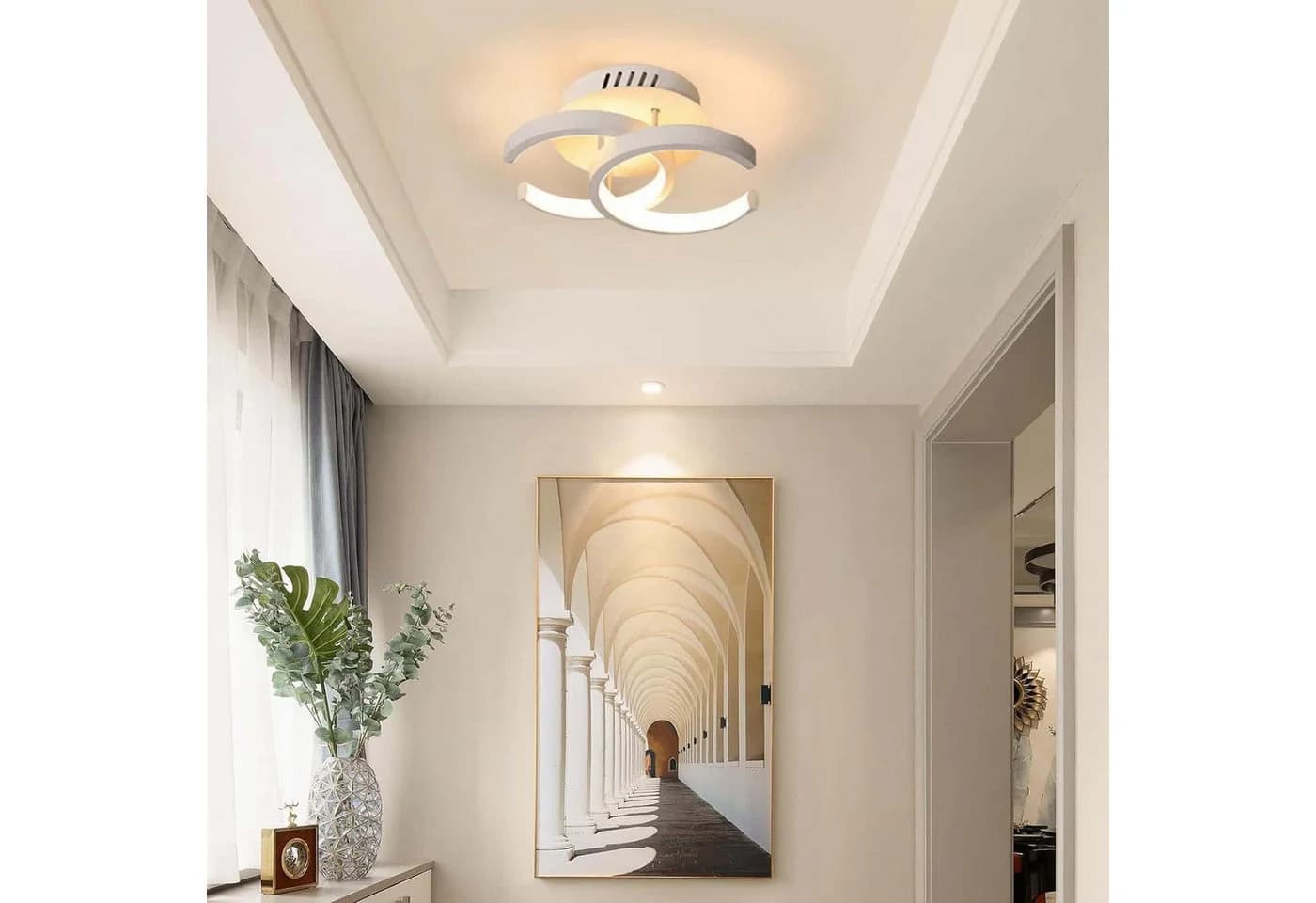 OYLCDI Deckenleuchte 3 Farbtemperaturen Dimmbar LED 22W 3000-6000K