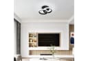 OYLCDI LED Deckenleuchte Dimmbar 3-Farbig Modern Schwarz/Weiß Bild 3