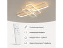 OYLCDI Deckenleuchte LED 40cm Dimmbar Schwarz/Weiß Bild 3