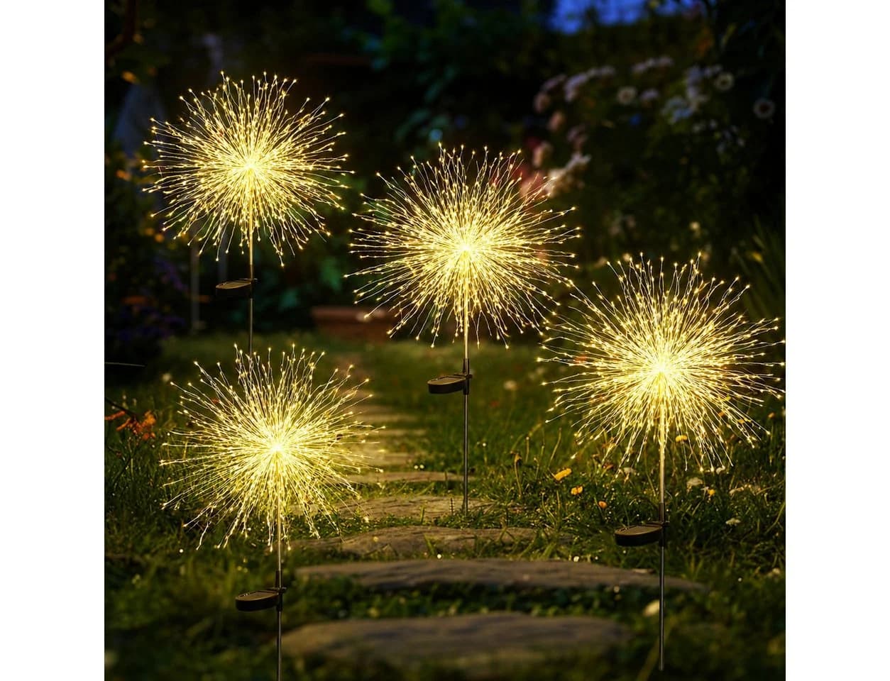 pedete Solarleuchte 120 LED Garten mit 8 Modi - Bild 2