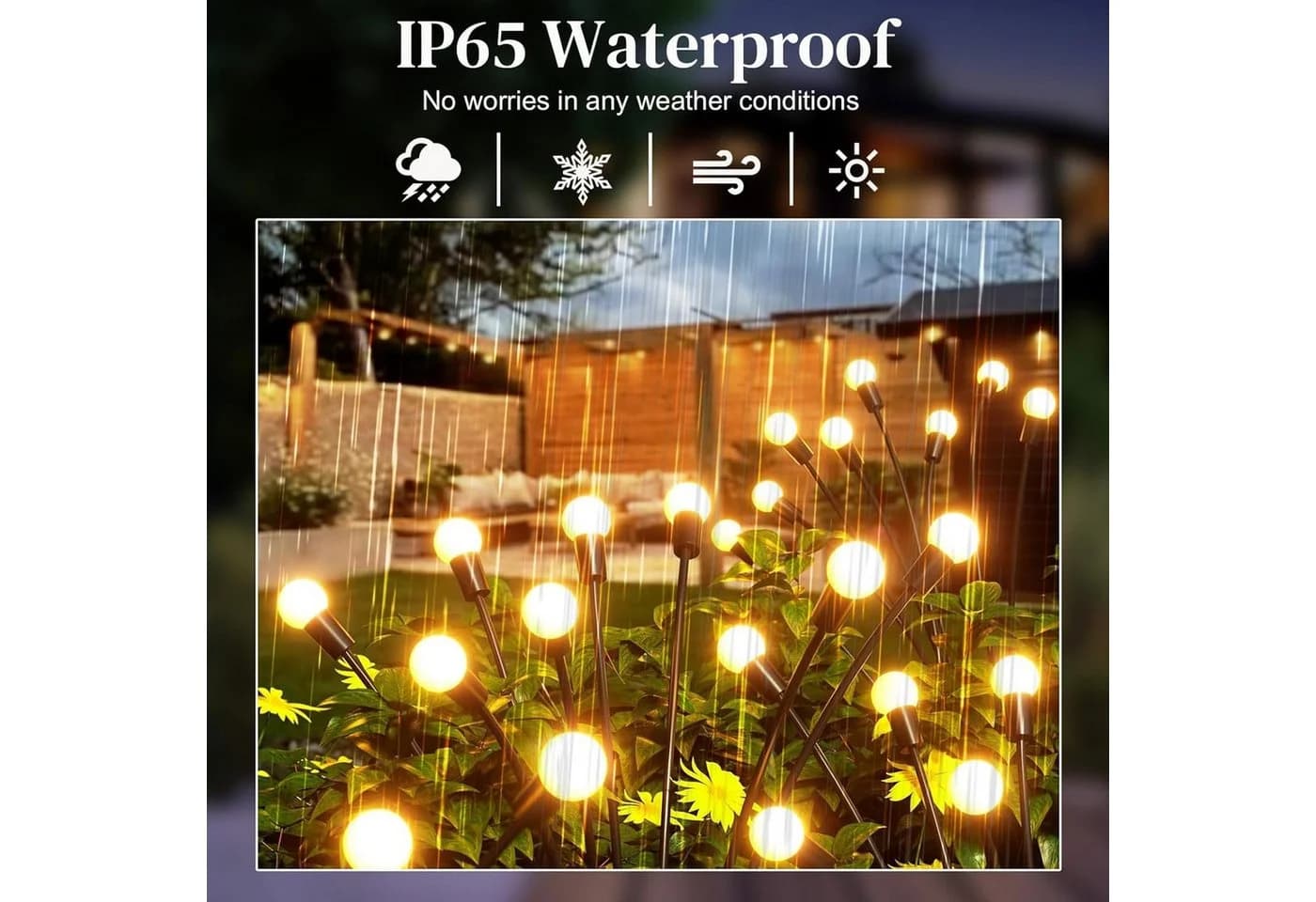 pedete LED Solarleuchte Glühwürmchen 6 LED Warmweiß IP65 - Bild 4