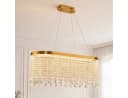 OYLCDI Kristall Pendelleuchte Dimmbar 80cm Gold App Fernbedienung Bild 2