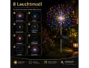 pedete LED Solarleuchte 80 LEDs Bunt 8 Modi Garten Bild 4
