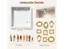 pedete Mini Bilderrahmen DIY Set 8er Pack Gold Barockstil Bild 5
