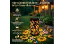 pedete LED Solarleuchte mit Sonnenblumen-Projektion, IP65 Wasserdicht Bild 1