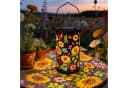 pedete LED Solarleuchte mit Sonnenblumen-Projektion, IP65 Wasserdicht Bild 2