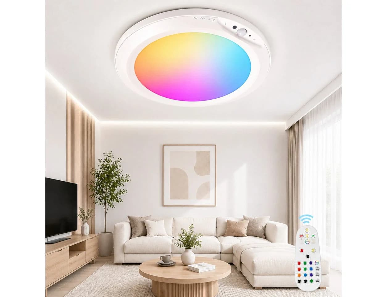 pedete LED Deckenleuchte Akku RGB mit Bewegungsmelder - Bild 2