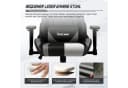 Homimaster Gaming-Stuhl Grau Ergonomisch mit Lendenkissen Bild 4