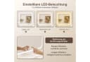 Lexzurn Schminktisch mit LED-Spiegel, 4 Schubladen, Kosmetiktisch Bild 1