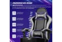 Homimaster Gaming-Stuhl Grau mit 170° Rückenlehne und Fußstütze Bild 4