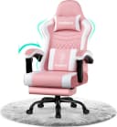 Adormii Gaming-Stuhl Ergonomisch Verstellbar PVC+PU-Leder Schwarz Bild 2