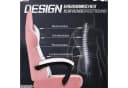 Adormii Gaming-Stuhl Ergonomisch Verstellbar PVC+PU-Leder Schwarz Bild 4
