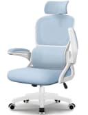 Homimaster Bürostuhl Schwarz Ergonomisch mit Klappbaren Armlehnen Bild 2