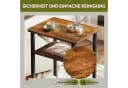 WLIVE Beistelltisch 3 Ablagen Rustikales Braun/Schwarz Industrie-Design Bild 5