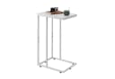 WLIVE Beistelltisch C Form Holzoptik Braun Schwarz Grau Weiß Bild 2