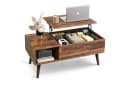 WLIVE Couchtisch Höhenverstellbarer Couchtisch mit Stauraum, Holzoptik Bild 2