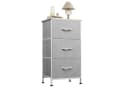 WLIVE Kommode 3 Stoffschubladen Holzplatte Metallrahmen Bild 2