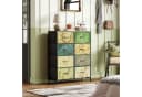 WLIVE Kommode 8 Schubladen Holz Metall Modern Stabil Bild 1