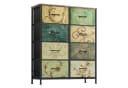 WLIVE Kommode 8 Schubladen Holz Metall Modern Stabil Bild 2