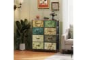 WLIVE Kommode 8 Schubladen Holz Metall Modern Stabil Bild 4
