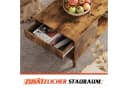 WLIVE Couchtisch mit Stauraum Holzoptik Retro Mid-Century Braun Bild 5