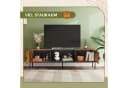 WLIVE Lowboard TV-Schrank für Fernseher bis 65 Zoll, 147 cm, Industrie-Design Bild 5