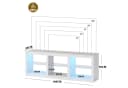 WLIVE Lowboard TV-Schrank Weiß RGB-LED Bild 3