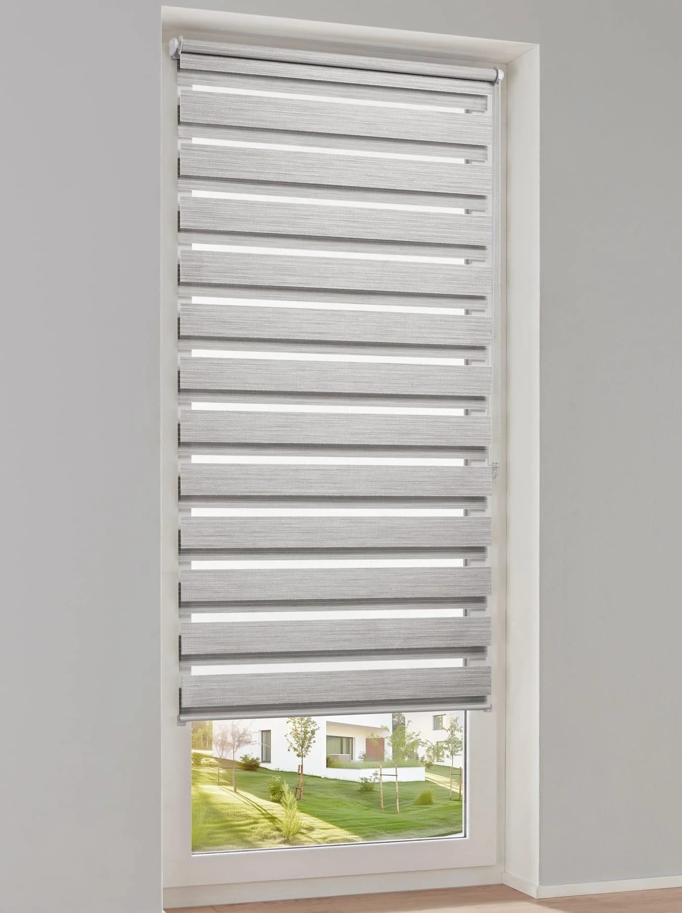 Raffrollo HEINE HOME Grau Silberfarben