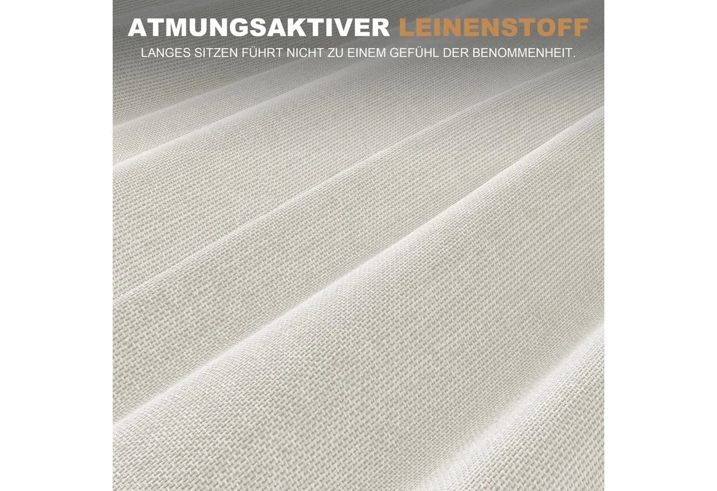 Patbrela Holz-Esszimmerstuhl 2er-Set Polsterstuhl Cremeweiß - Bild 5