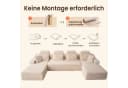 Patbrela U-förmiges modulares Sofa mit zwei Liegesesseln, Samtstoff, Kaltschaum-Polsterung Bild 3