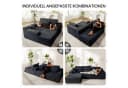 Patbrela Ecksofa Grau Samt Modular L-Form Bild 3
