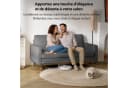 Patbrela 2-Sitzer Sofa Beige Skandinavisch Velours Massivholz Bild 1