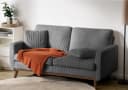 Patbrela 2-Sitzer Sofa Beige Skandinavisch Velours Massivholz Bild 2