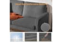 Patbrela 2-Sitzer Sofa Beige Skandinavisch Velours Massivholz Bild 4